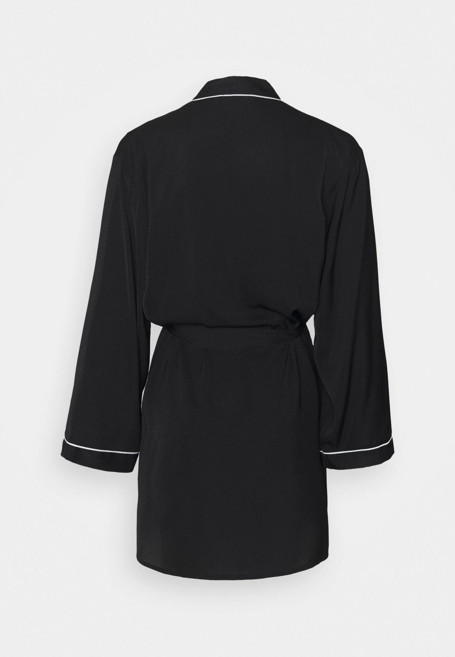 Anna Field Amanda Satin Dressing Gown - Badekåpe - Black 10 Anna Field Amanda Satin Dressing Gown - Badekåpe - Black - Bilde 8