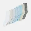 Anna Field 8 Pack - Sokker - Blue/Grey -Anna Field 09a3a81947514c28b1a32151177717f9