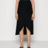 Anna Field Basic Wrap Over Midi Skirt- A-Line Skjørt - Black -Anna Field 161673da8d96477e901a7ce66959ee74