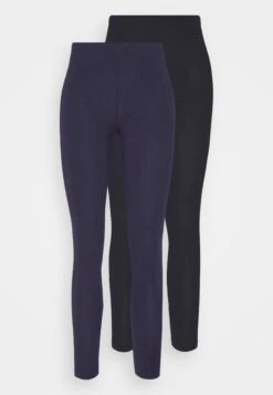 Anna Field 2 Pack - Leggings - Black/Dark Blue