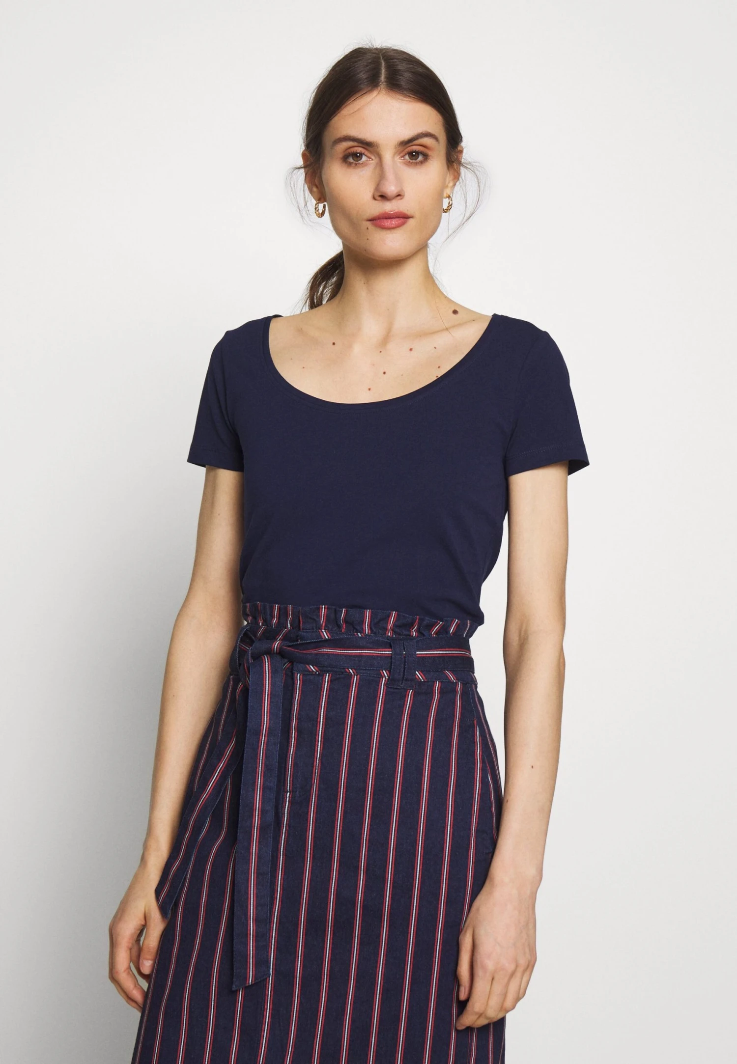 Anna Field 3 Pack - T-Shirts - White/Navy/Light Grey Melange 8 Anna Field 3 Pack - T-Shirts - White/Navy/Light Grey Melange - Bilde 6