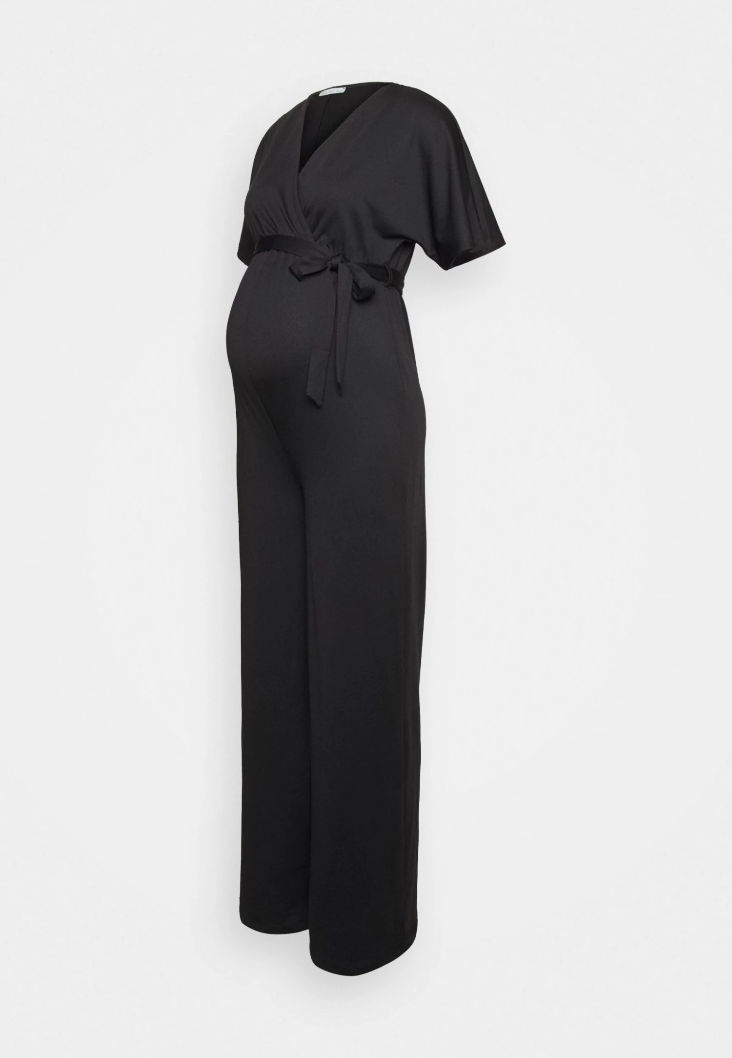Short Sleeve Wrap Jumpsuit - Jumpsuit - Black 6 Short Sleeve Wrap Jumpsuit - Jumpsuit - Black - Bilde 4