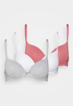 Anna Field Sunlight 3Pack Tshirt Bra - T-Skjorte-Bh - Pink/Grey/White -Anna Field 2dc08d5a17e5486e994df821bba6549b
