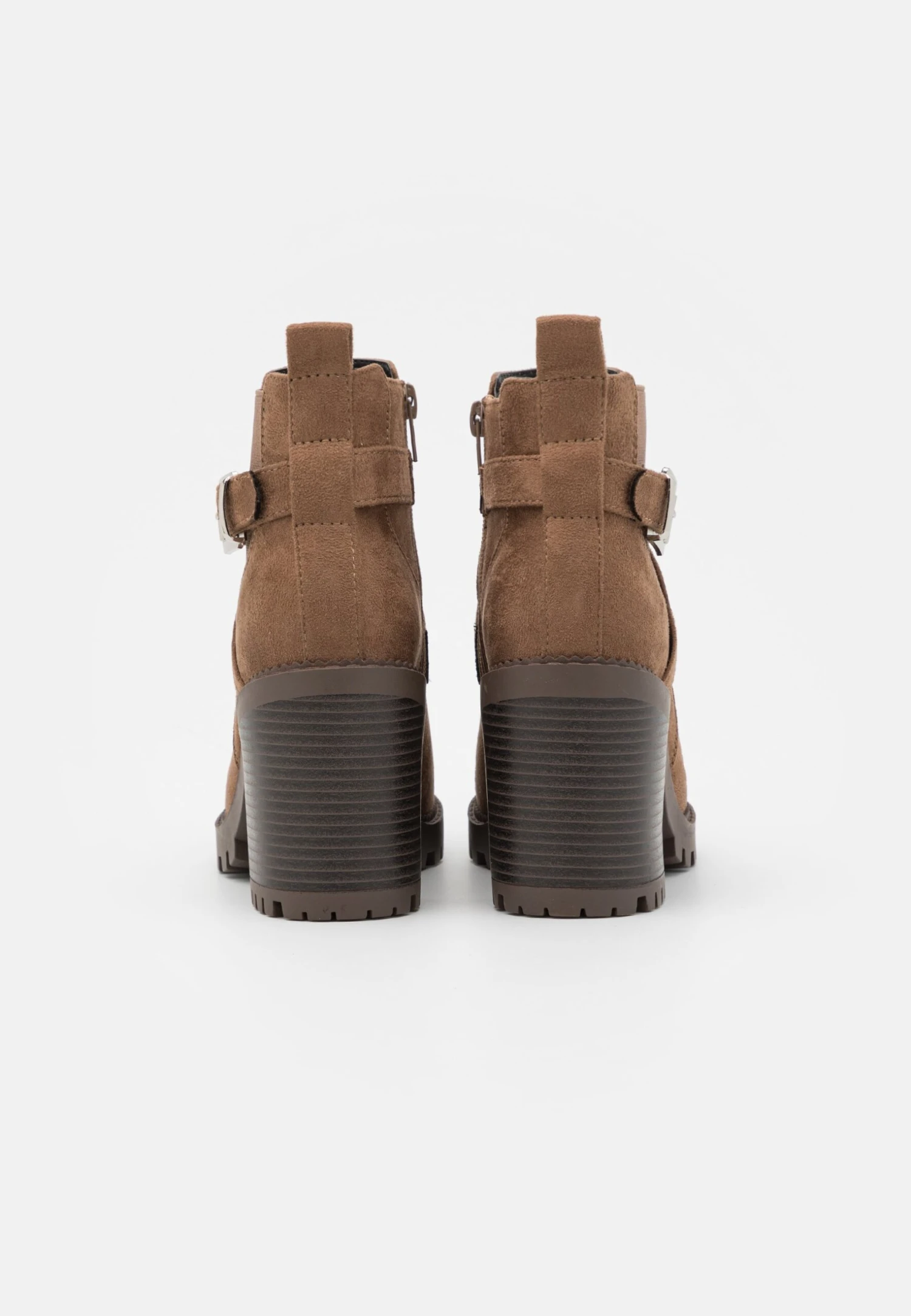 Ankelboots Med Høye Hæler - Taupe 6 Ankelboots Med Høye Hæler - Taupe - Bilde 4