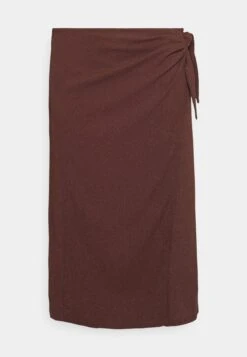 Curvy Textured Sarong Midi Skirt - Omslagsskjørt - Brown -Anna Field 32eb2e97370a414c9459b91ab42d5b52