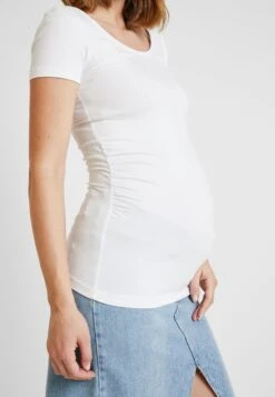 2 Pack - T-Shirts - White/Dark Blue -Anna Field 33e25e1f70aa4541974856be3e774477