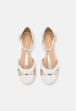 Anna Field Leather- Ballerina Med Reim - White -Anna Field 3a33e4fb75c6484f892074c0f8cc0771