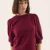 Anna Field Sweatshirt - Berry -Anna Field 3aa1e650607c4ec69a20cef66673ac24