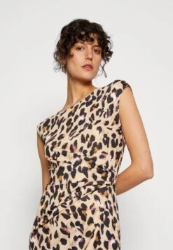 Anna Field Jerseykjole - Black/Beige/Multi-Coloured -Anna Field 3cde93bcfec3411ab84ec3bc3986580f