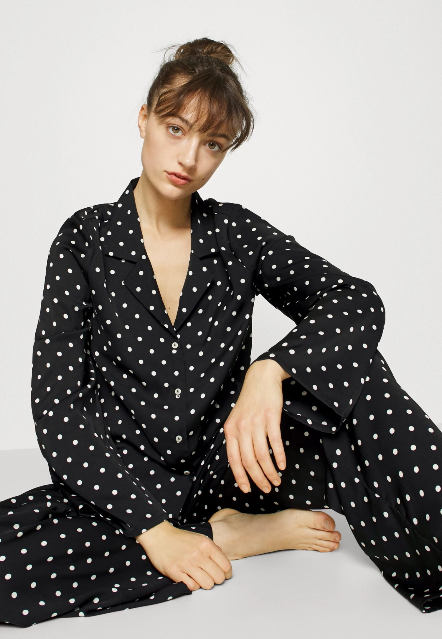 Anna Field Pyjamas - Black/Off-White 6 Anna Field Pyjamas - Black/Off-White - Bilde 4