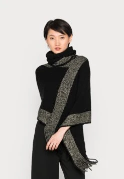 Anna Field Cape - Black / Gold