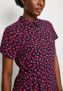 Anna Field Skjortekjole - Dark Blue/Red -Anna Field 4351b6c752f44c6385e047615e10a7fc