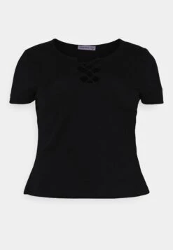 Curvy Front Lace - T-Shirts -Black 10 Curvy Front Lace - T-Shirts -Black -Anna Field 53bcc5dad09d411ca251039448d5535a