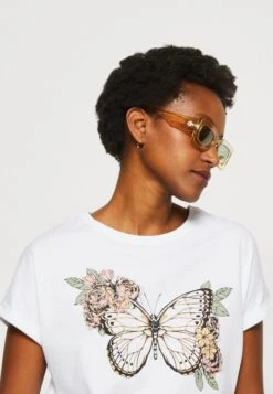 Anna Field T-Shirts Med Print - White -Anna Field 585f35dcf2ca4fefac5da723e067e922