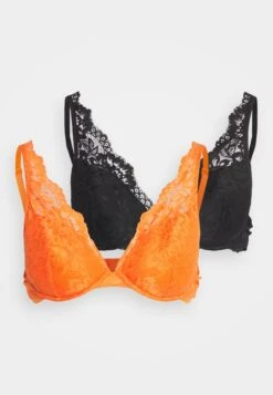 Anna Field 2 Pack - Bøyle-Bh - Orange/ Black -Anna Field 6fee215d667f4647aa7155a3e015e405