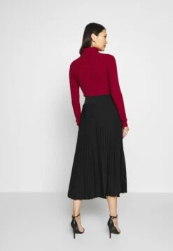Anna Field Plisse A-Line Midi Skirt - A-Line Skjørt - Black -Anna Field 74b45104ea274f8ab40c4529d44deb71