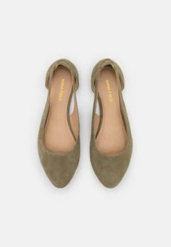 Leather- Ballerina - Olive -Anna Field 8bc75819509841e18f12c3857a548b72