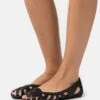 Anna Field Leather - Ballerina Med Åpen Front - Black -Anna Field 8bcb203e9f5c4feda83739dd46884fa8