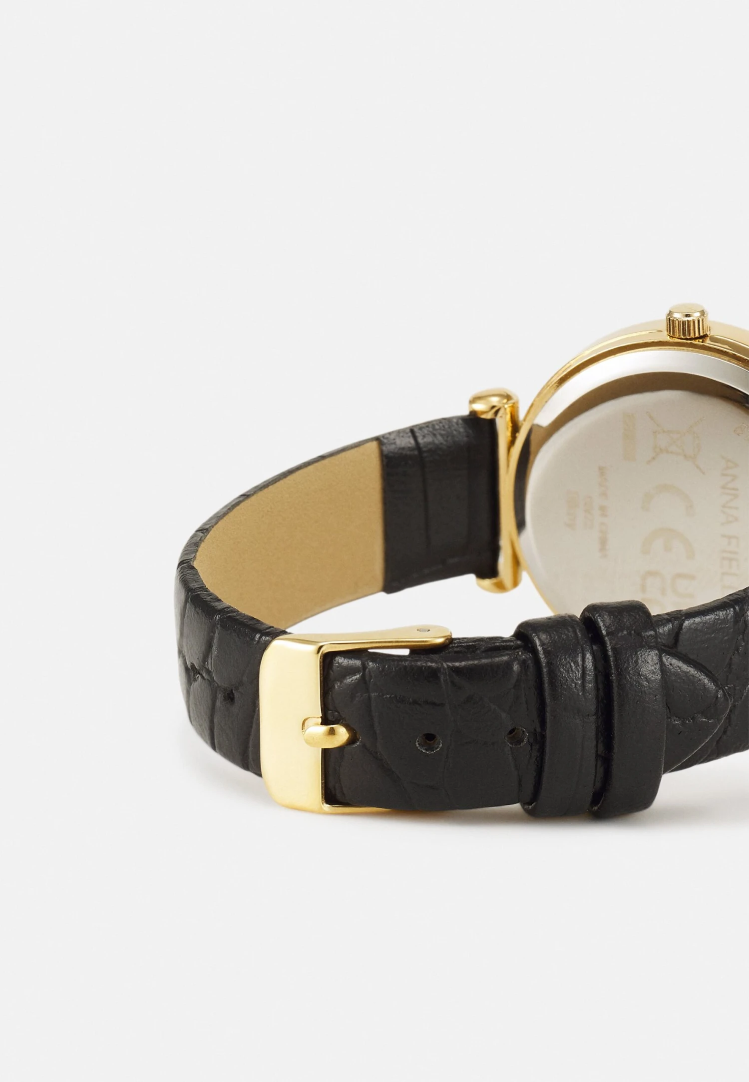 Anna Field Klokke - Black/Gold-Coloured 4 Anna Field Klokke - Black/Gold-Coloured - Bilde 2