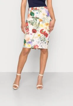 Anna Field Blyantskjørt - Light Pink/Multi-Coloured