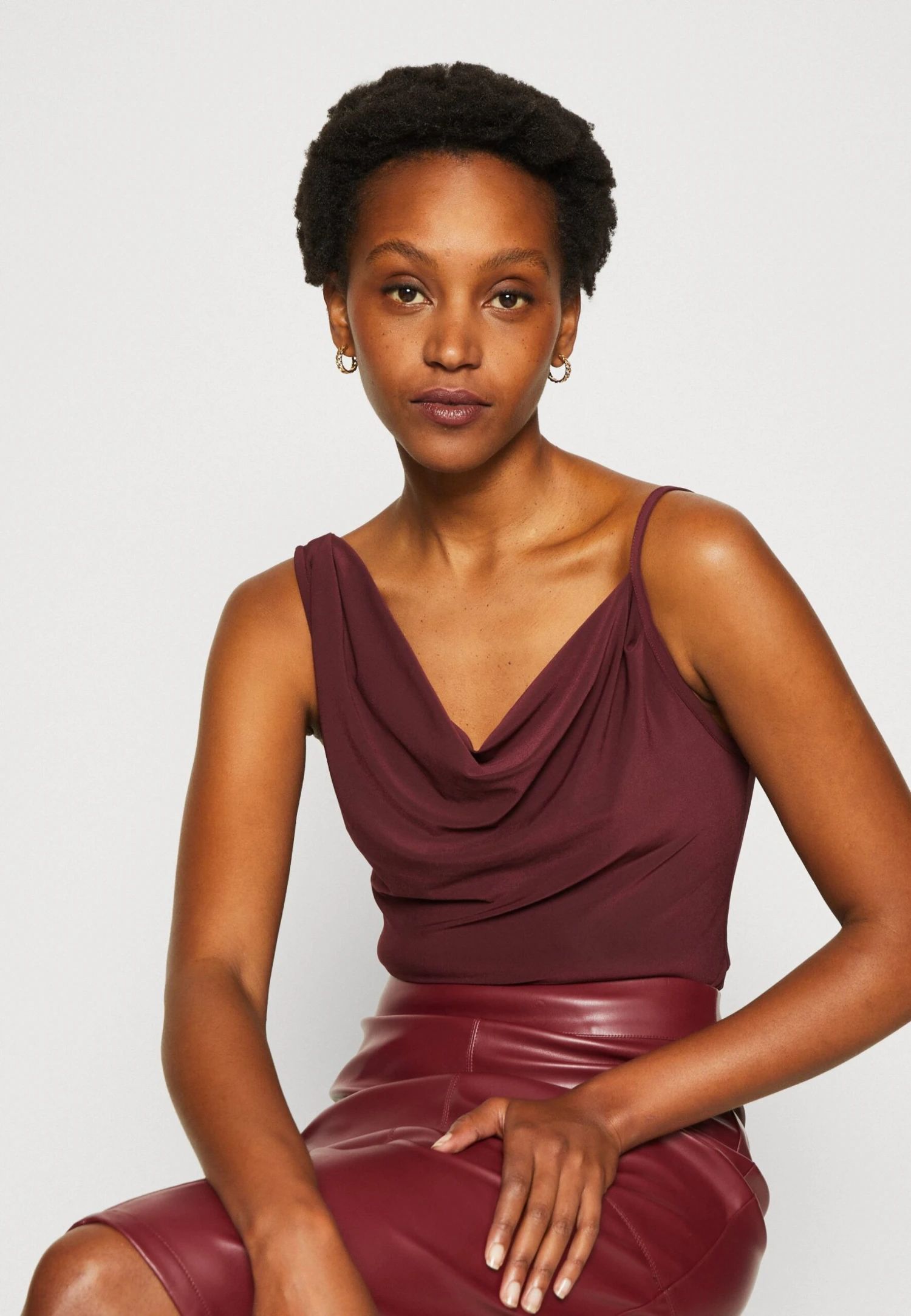 Anna Field Topper - Dark Red 6 Anna Field Topper - Dark Red - Bilde 4