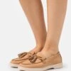 Anna Field Leather - Slippers - Beige -Anna Field b93dfced4a554c15ac3c31ec889fe804