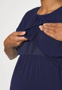 Fit And Flare Flowy Dropped Shoulder- Jerseykjole - Dark Blue 13 Fit And Flare Flowy Dropped Shoulder- Jerseykjole - Dark Blue -Anna Field b98121ccc4344f8e88ae25295bea63d9