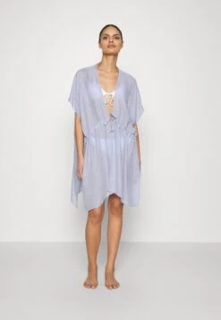 Anna Field Printed Short Kimono / 606 - Khaki_003 - Off-White - Strandaccessories - 502 - Blue