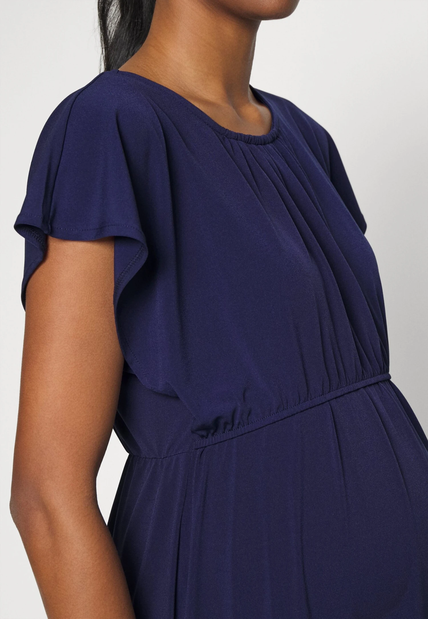 Fit And Flare Flowy Dropped Shoulder- Jerseykjole - Dark Blue 6 Fit And Flare Flowy Dropped Shoulder- Jerseykjole - Dark Blue - Bilde 4