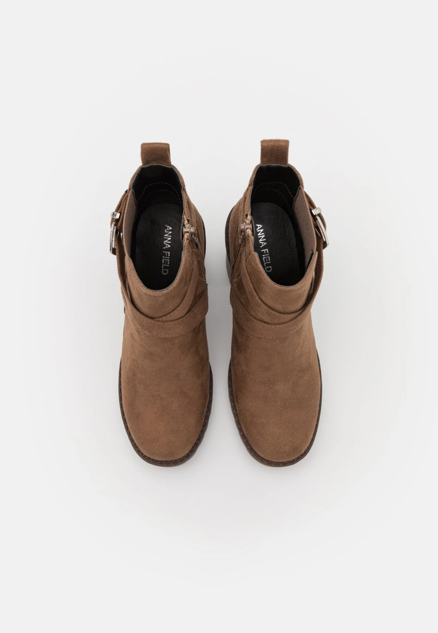 Ankelboots Med Høye Hæler - Taupe 8 Ankelboots Med Høye Hæler - Taupe - Bilde 6