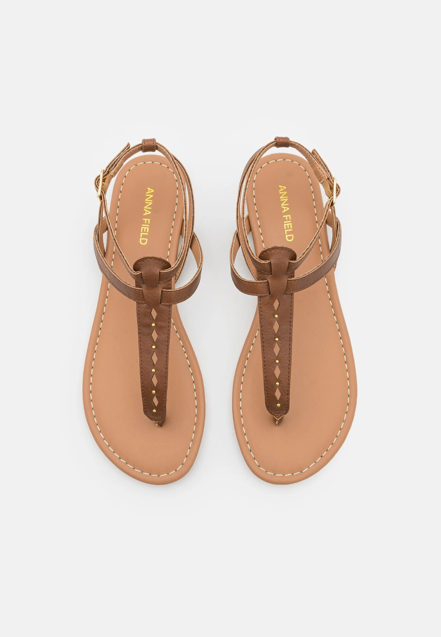 Anna Field Tåsandaler - Cognac 8 Anna Field Tåsandaler - Cognac - Bilde 6