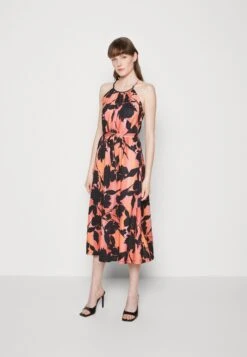 Anna Field Jerseykjole - Black/Orange -Anna Field ccb64d4b8c9946ba8ae1dcb6af3db39a