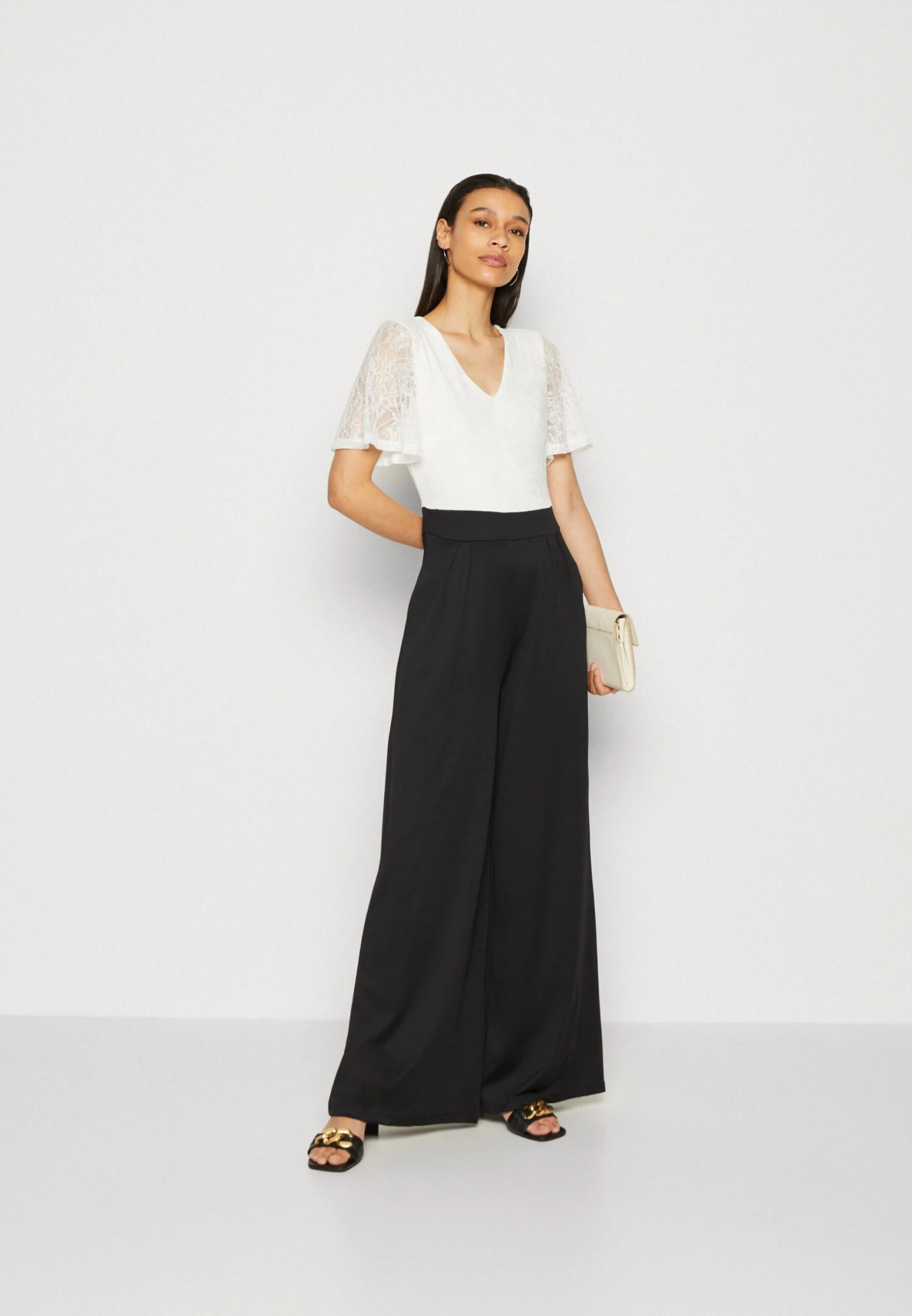 Anna Field Jumpsuit - White/Black 4 Anna Field Jumpsuit - White/Black - Bilde 2
