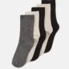 Anna Field 5 Pack - Sokker - Beige/Black/Grey -Anna Field dea7449edcb441f7b7474480476e34b4