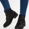 Anna Field Winter Boot - Snørestøvletter - Black -Anna Field e867a9bd66494be39bbabdfa1f6dd468