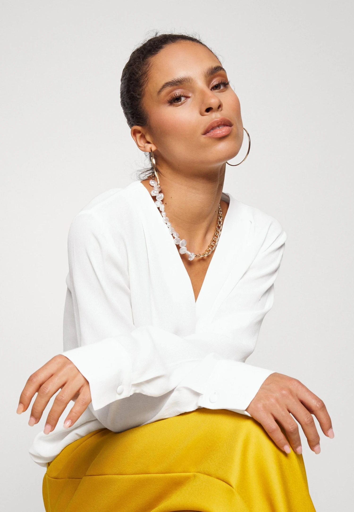 Bluse -Off-White 6 Bluse -Off-White - Bilde 4