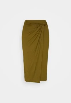 Anna Field Front Knot Midi Skirt - Blyantskjørt - Khaki -Anna Field f1bd396162034cf88007b332d4b9f049