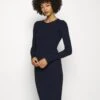 Anna Field Crew Ausschnitt Ripp Top Bodycon Mini Strickkleid - Etuikjole - Dark Blue -Anna Field f461cf12e1bd4d088bb4fa2af31b374a