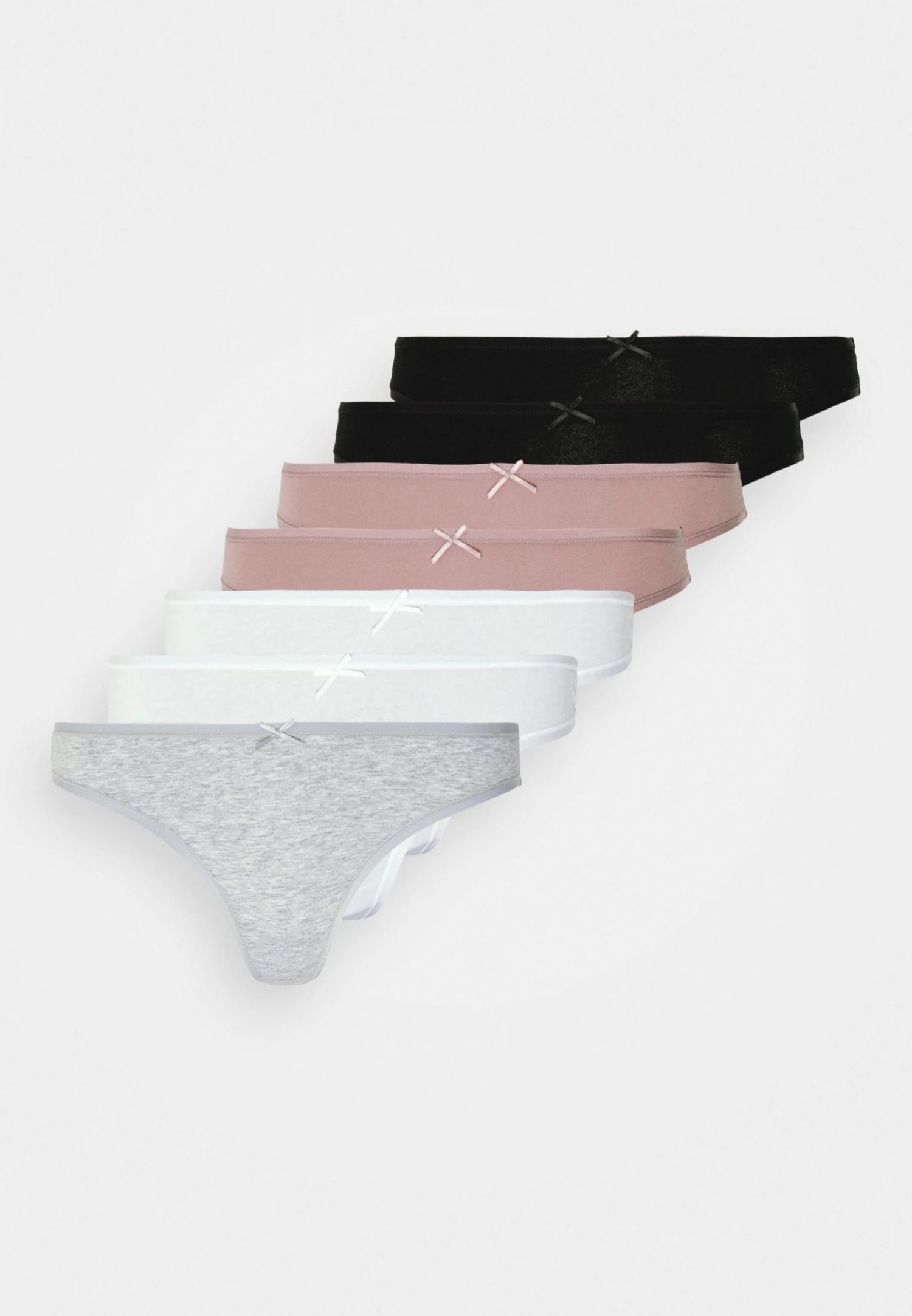 Anna Field Georgina 7Pp Thong Cotton - String - Black/Pink 8 Anna Field Georgina 7Pp Thong Cotton - String - Black/Pink - Bilde 6
