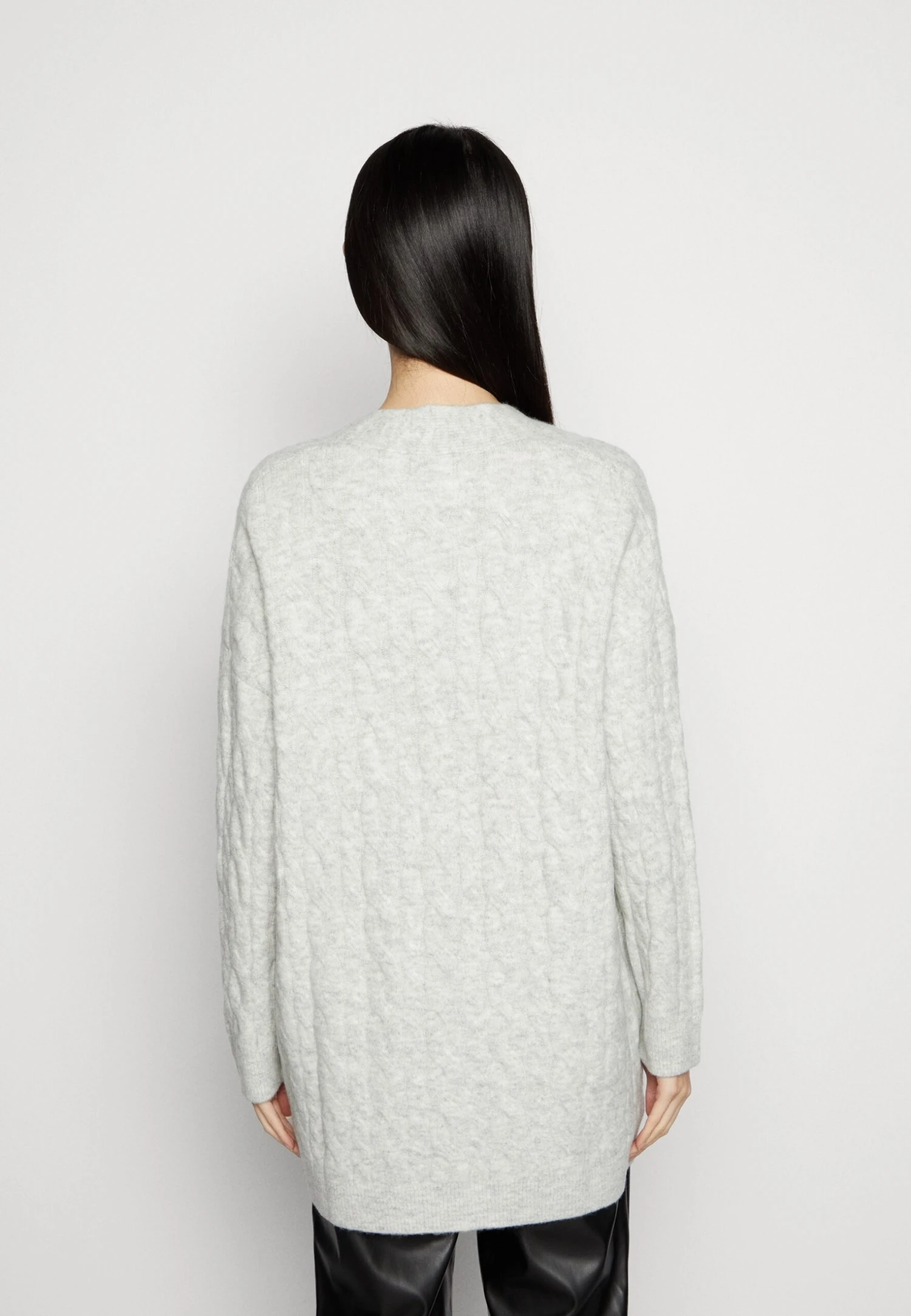 Anna Field Cardigan - Mottled Grey 5 Anna Field Cardigan - Mottled Grey - Bilde 3